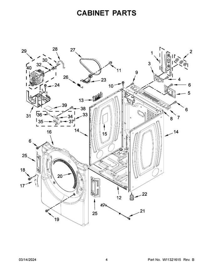 Diagram for WED560LHW0