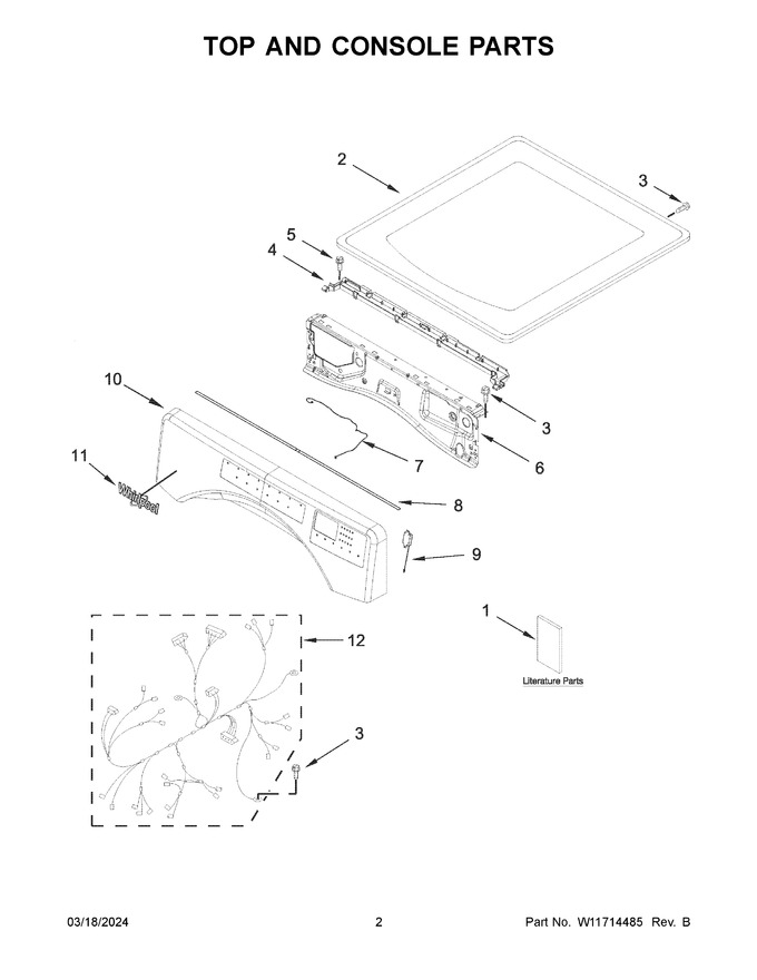 Diagram for WGD560LHW4