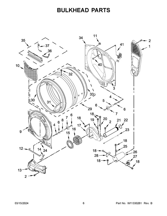 Diagram for WGD560LHW0