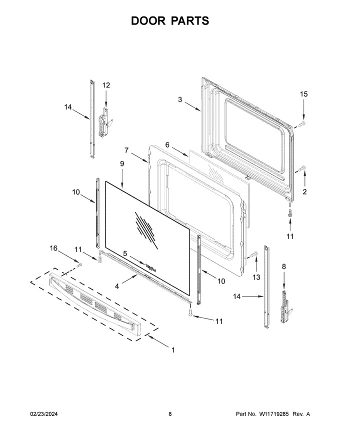 Diagram for WFES3030RW0