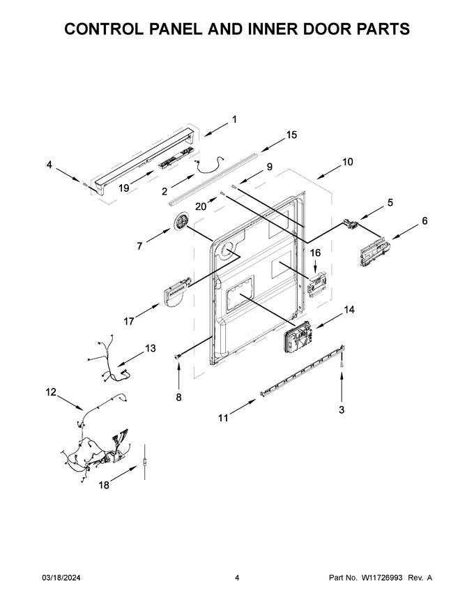 Diagram for WDT740SALW3