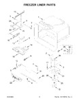 Diagram for 04 - Freezer Liner Parts