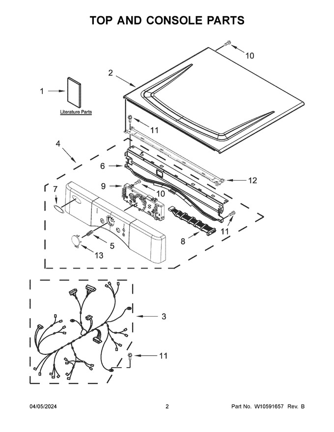 Diagram for WED9051YW1