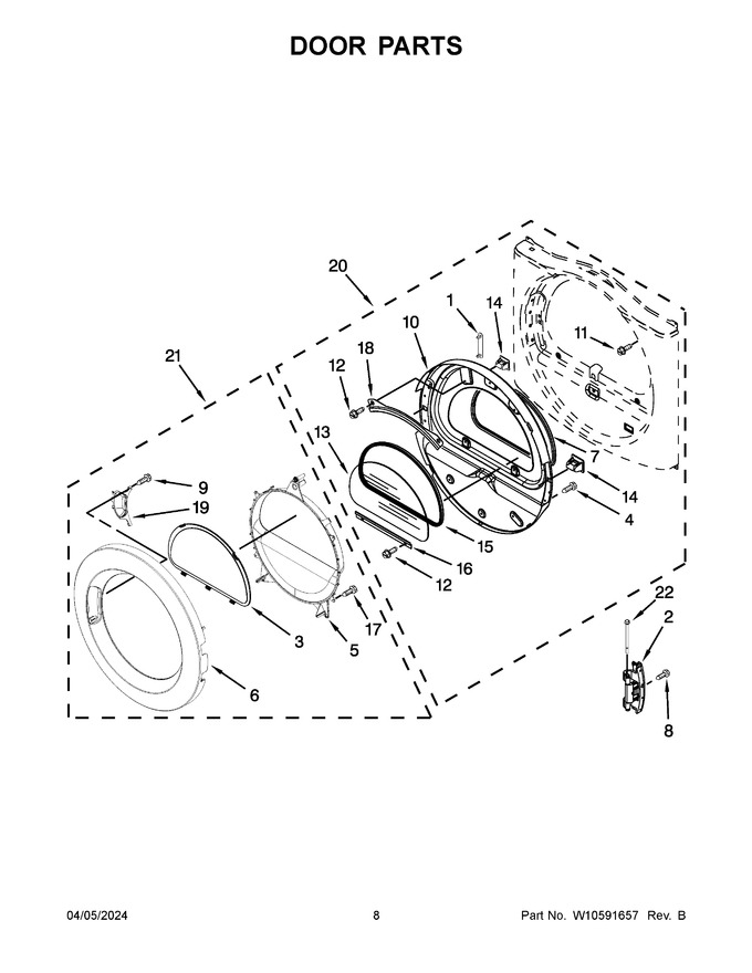 Diagram for WED9051YW1