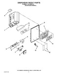 Diagram for 08 - Dispenser Front Parts