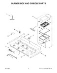 Diagram for 02 - Burner Box And Griddle Parts