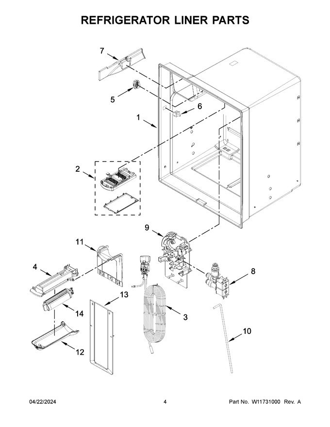 Diagram for WRX735SDHB10