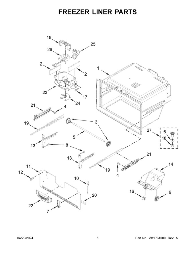 Diagram for WRX735SDHB10