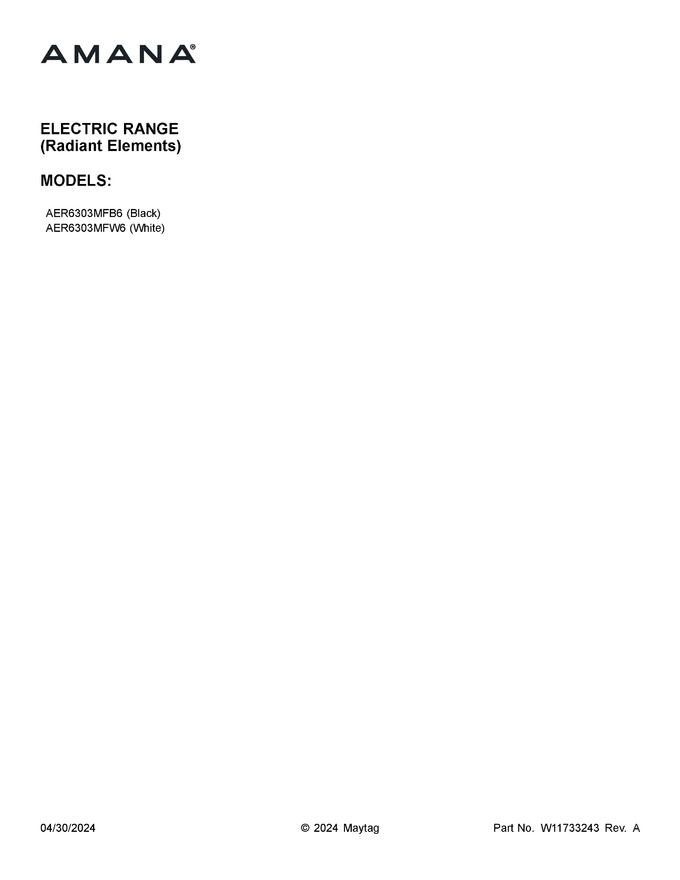 Diagram for AER6303MFB6