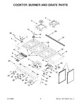 Diagram for 03 - Cooktop, Burner And Grate Parts