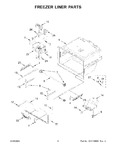 Diagram for 04 - Freezer Liner Parts