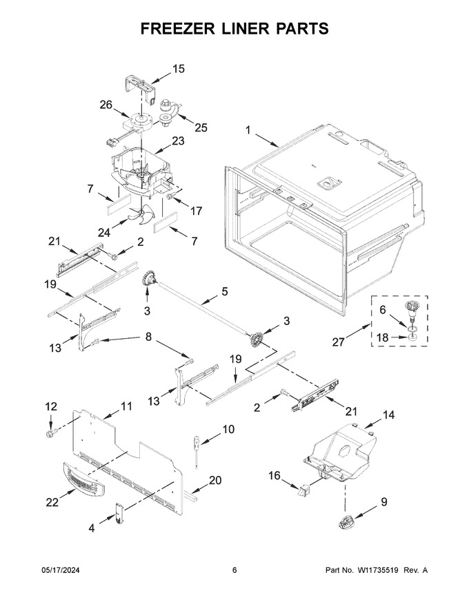 Diagram for WRF555SDHW10