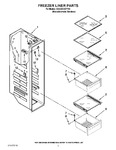 Diagram for 04 - Freezer Liner Parts