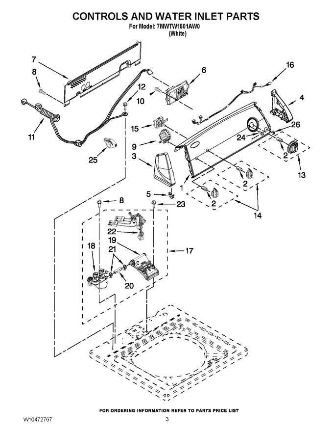 Diagram for 7MWTW1501AW0