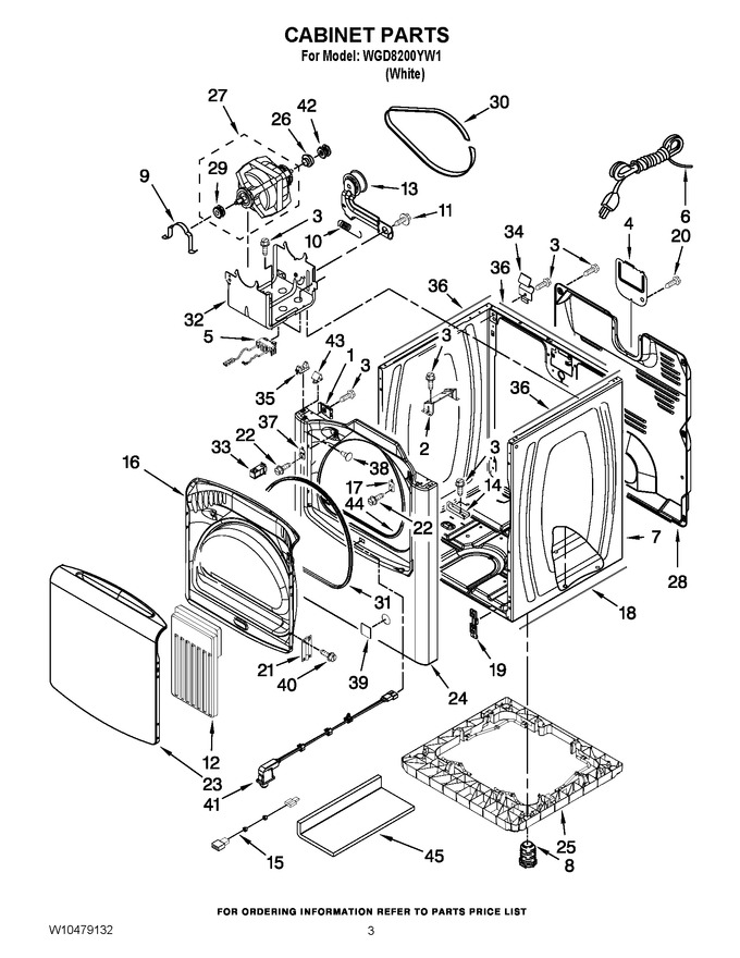 Diagram for WGD8200YW1