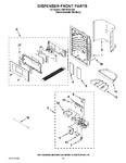 Diagram for 08 - Dispenser Front Parts