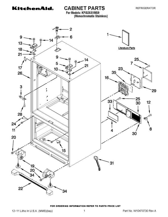 Diagram for KFIS25XVMS9