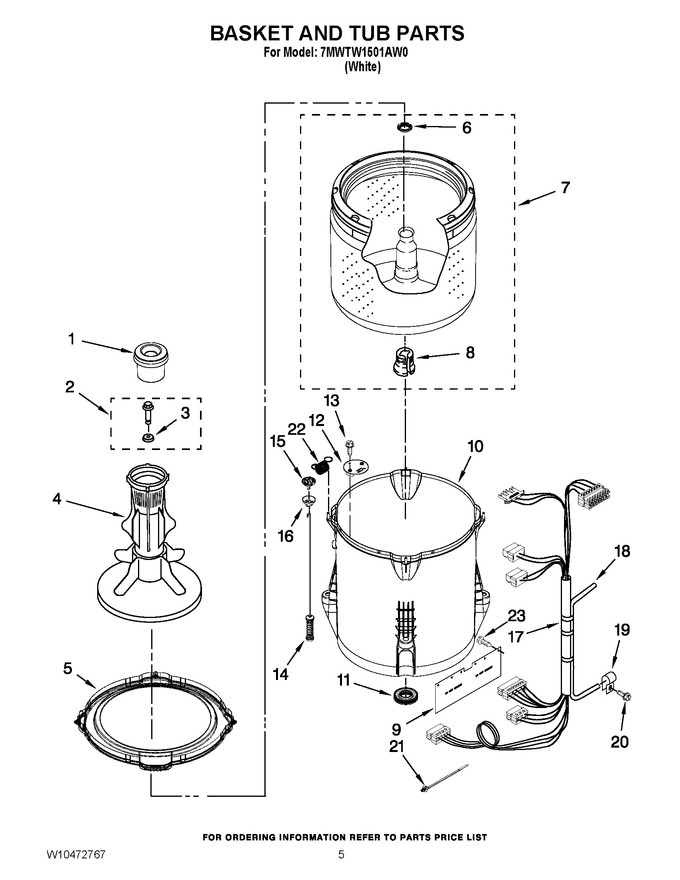 Diagram for 7MWTW1501AW0