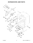 Diagram for 03 - Refrigerator Liner Parts