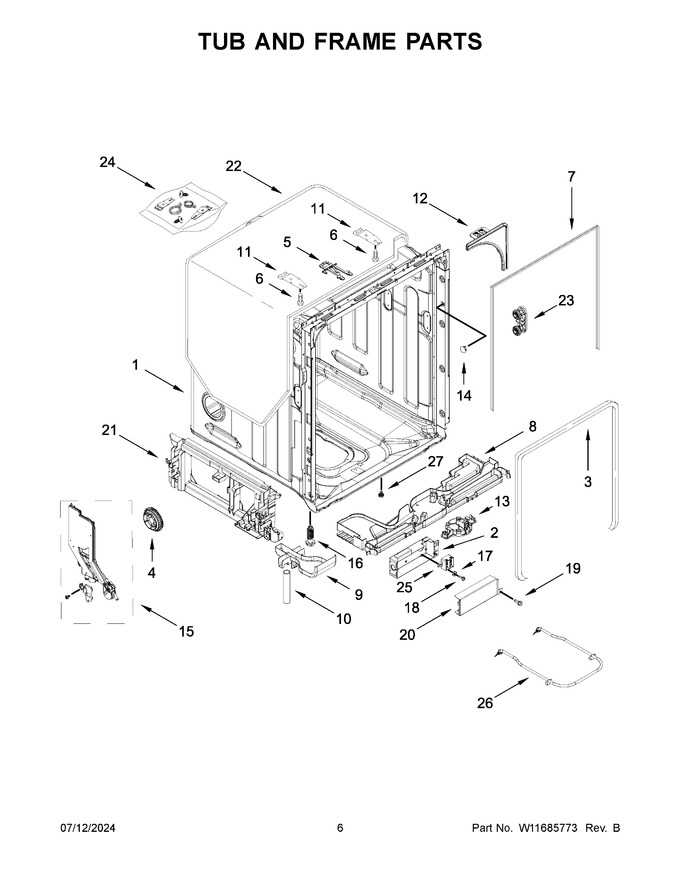 Diagram for WDT740SALW2