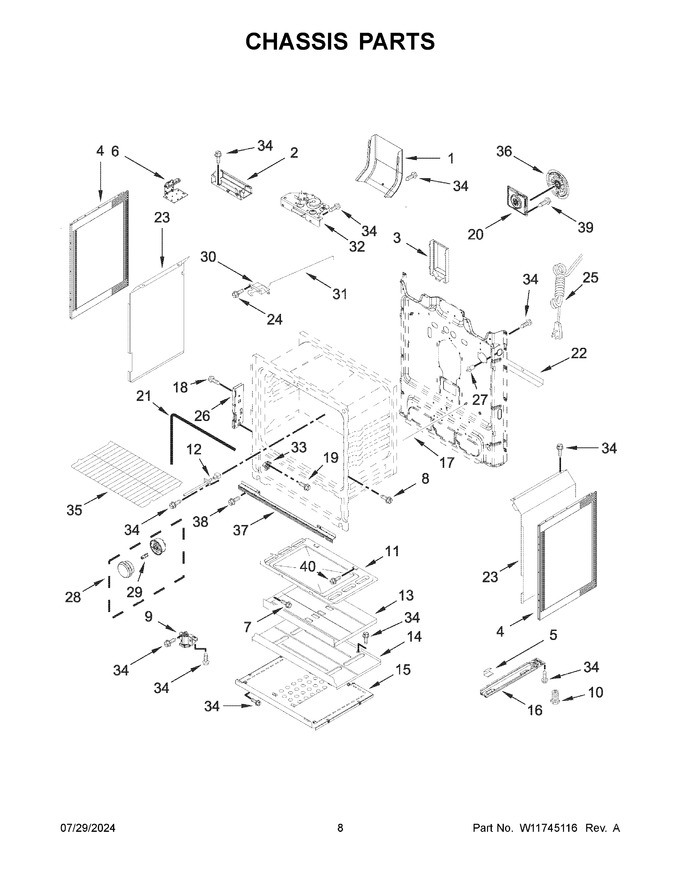 Diagram for MFGS6030RW0