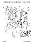 Diagram for 03 - Lower Cabinet And Front Panel Parts