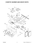 Diagram for 03 - Cooktop, Burner And Grate Parts