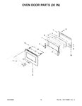 Diagram for 08 - Oven Door Parts (30 In)