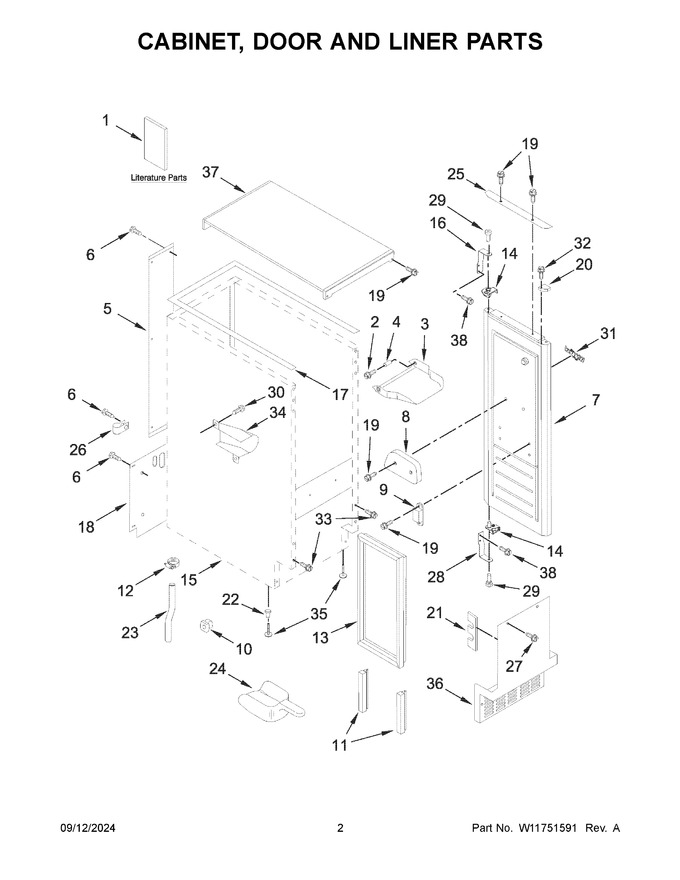 Diagram for WUI75X15HW02