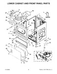 Diagram for 03 - Lower Cabinet And Front Panel Parts