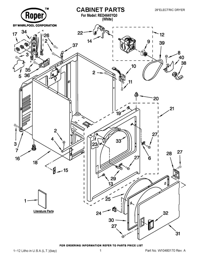 Diagram for RED4640YQ0