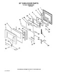 Diagram for 07 - 30`` Oven Door Parts