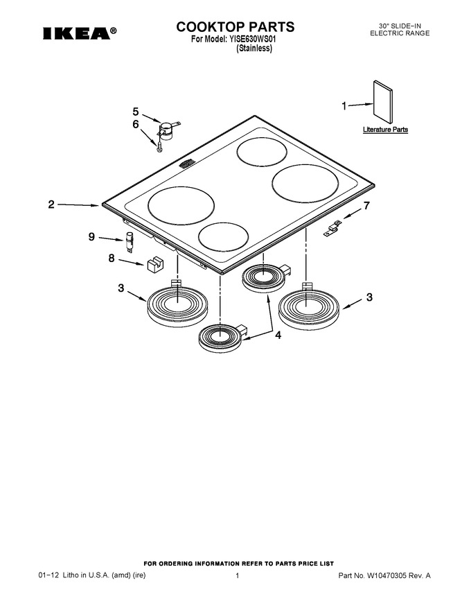 Diagram for YISE630WS01