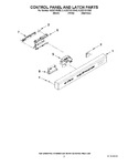 Diagram for 02 - Control Panel And Latch Parts