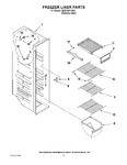 Diagram for 04 - Freezer Liner Parts