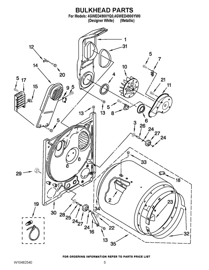 Diagram for 4GWED4900YW0