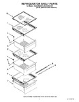 Diagram for 03 - Refrigerator Shelf Parts