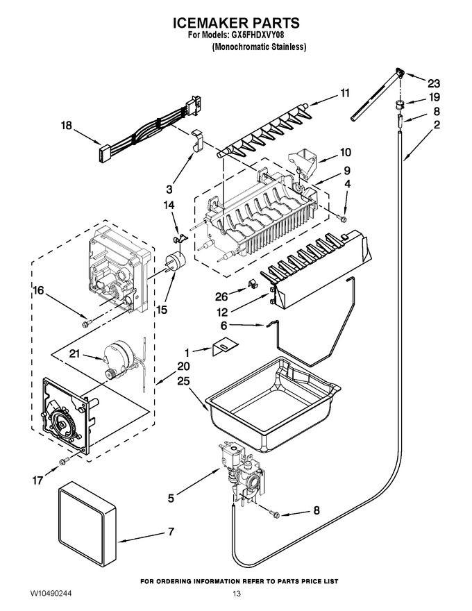 Diagram for GX5FHDXVY08