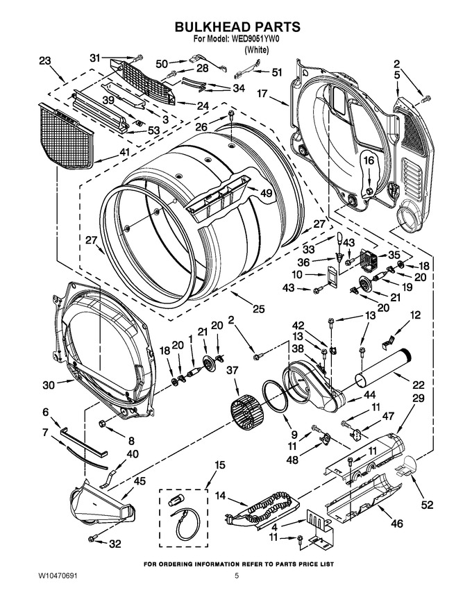 Diagram for WED9051YW0