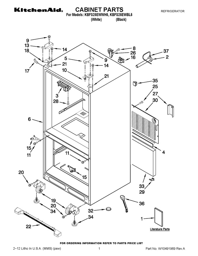 Diagram for KBFS25EWWH5