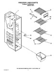 Diagram for 04 - Freezer Liner Parts