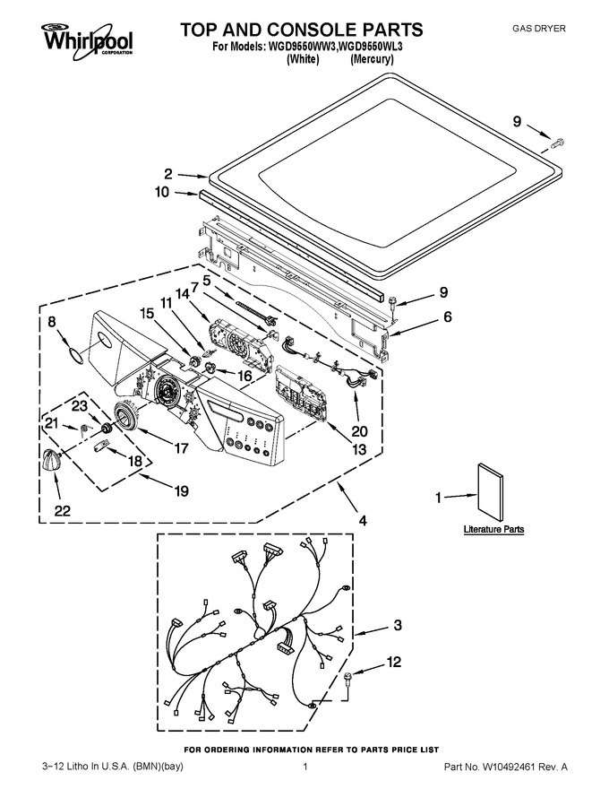 Diagram for WGD9550WW3