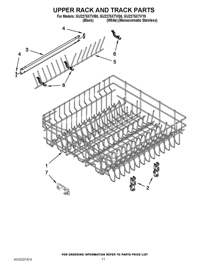 Diagram for GU2275XTVB0