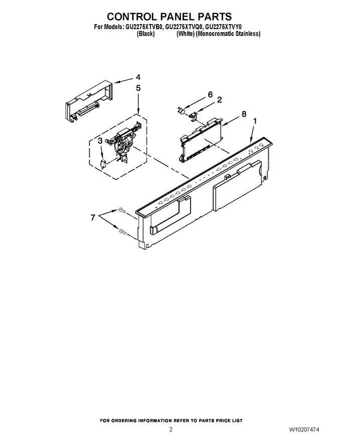 Diagram for GU2275XTVB0