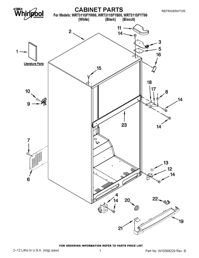 Diagram for WRT311SFYT00