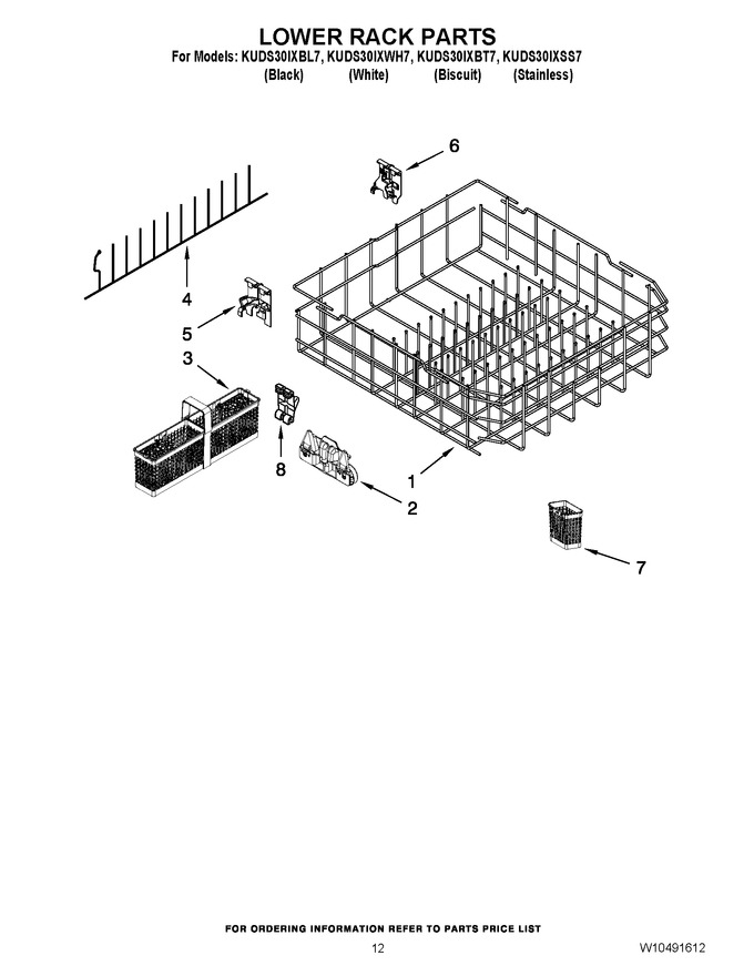 Diagram for KUDS30IXWH7