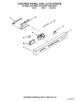 Diagram for 02 - Control Panel And Latch Parts