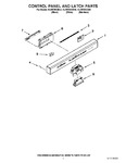 Diagram for 02 - Control Panel And Latch Parts