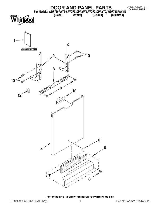 Diagram for WDF730PAYM0