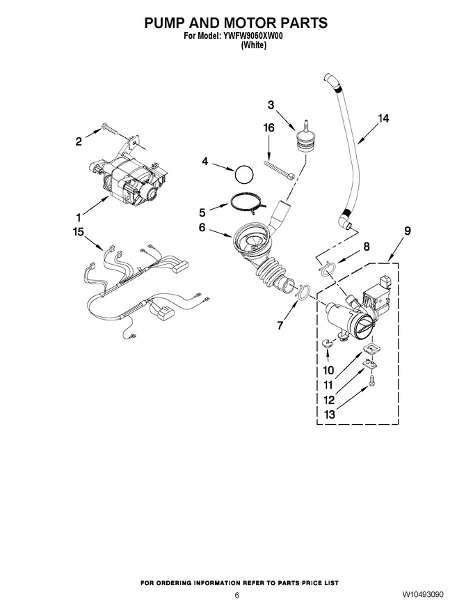 Diagram for YWFW9050XW00